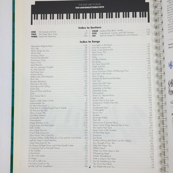 Reader's Digest Songbook Easy Way Play 100 Unforgettable Hits Family Classics - Picture 3 of 13